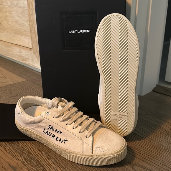 COURT CLASSIC SL/06 EMBROIDERED SNEAKERS IN CANVAS - Picture 1 of 3